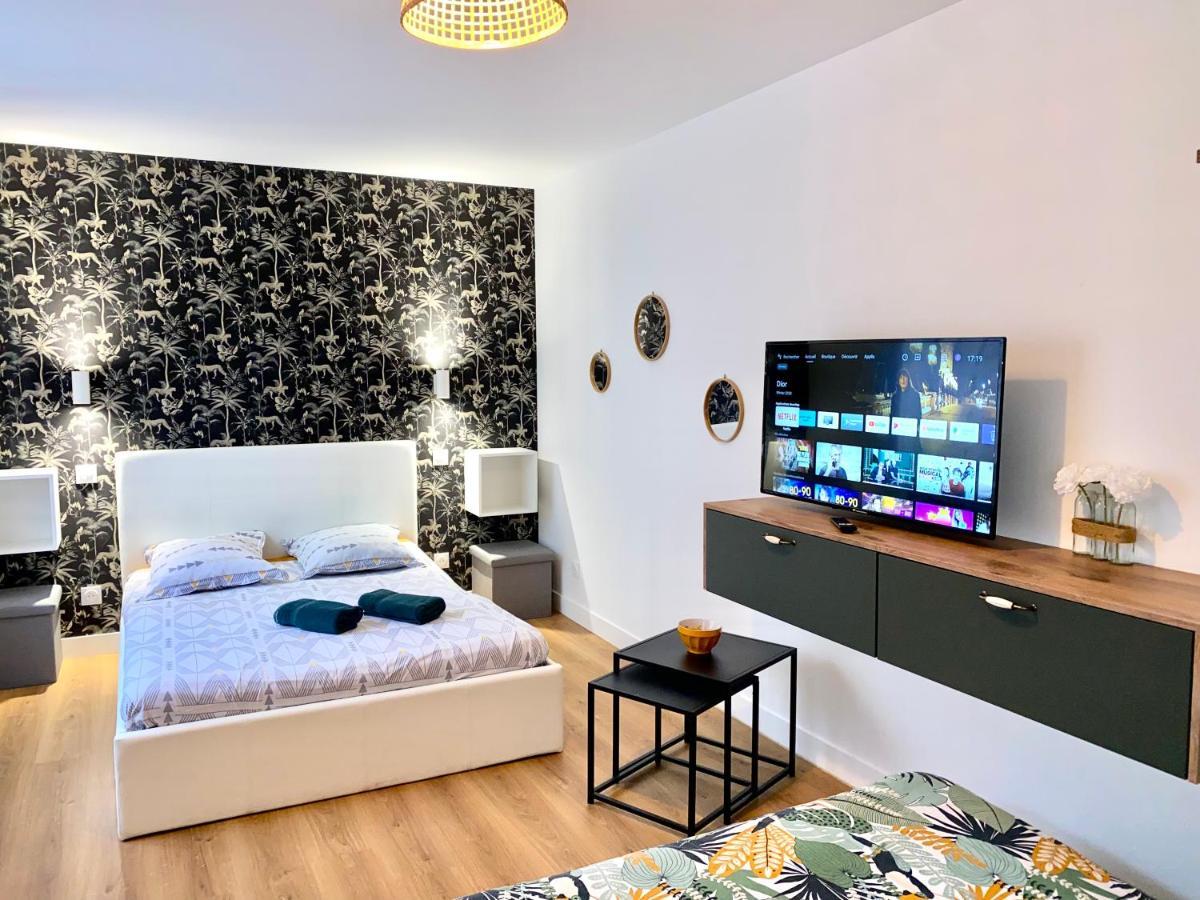 Superbe Appt Avec Cour Et Parking Gratuit A 5Min De La Cite Medievale Carcassonne Zewnętrze zdjęcie